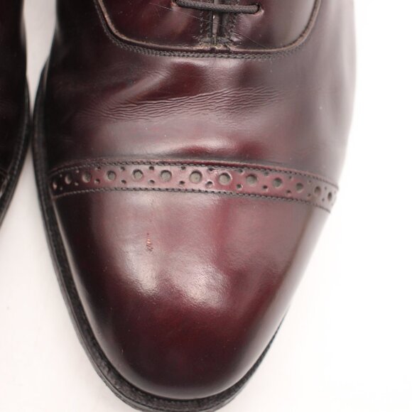 Johnston Murphy Heritage Burgundy Leather Men\'s Size 10.5 EEE Oxfords Made USA main image 9